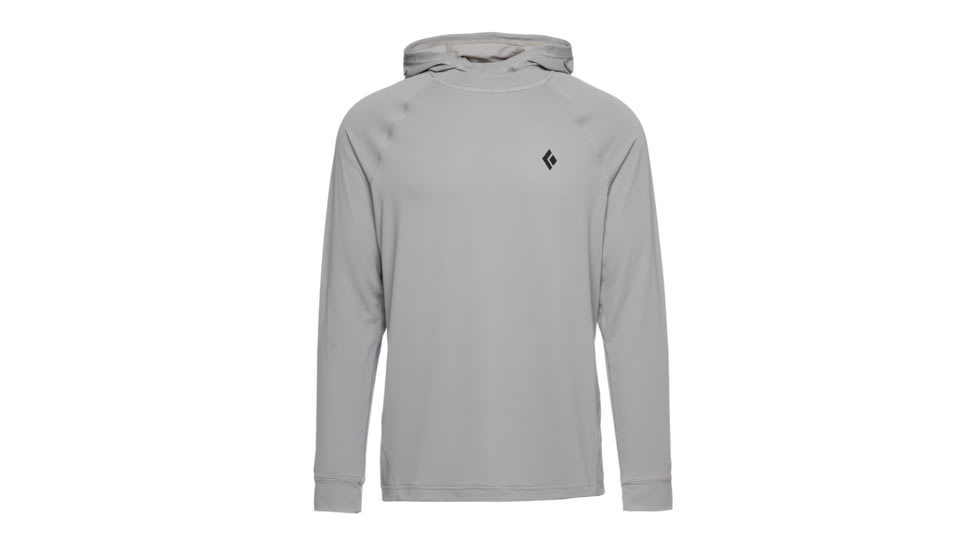 Black Diamond LS Alpenglohoody - Mens, Pewter, Extra Large, AP7520201016XLG1