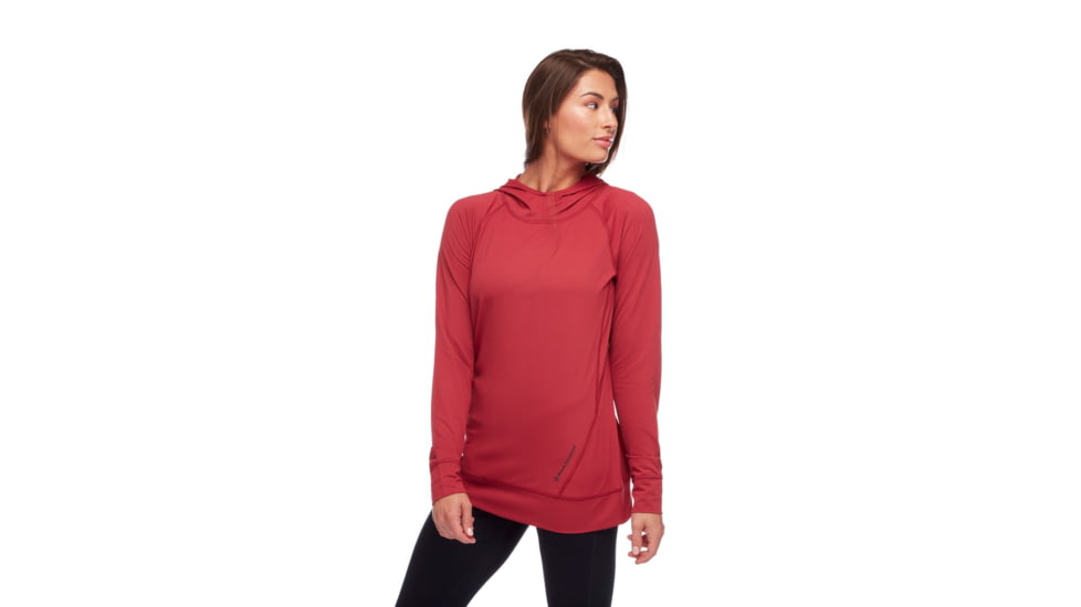 Black Diamond LS Alpenglohoody - Womens, Wild Rose, Extra Large, AP7520806012XLG1