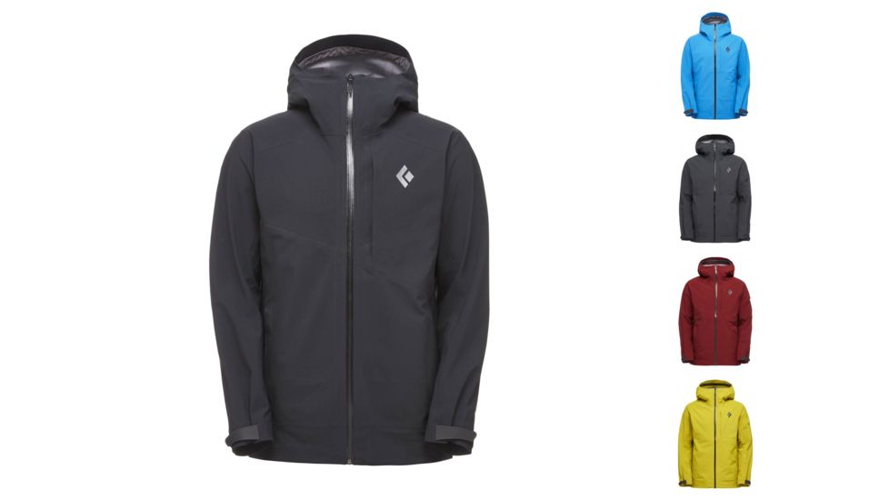 Black Diamond M Recon Stretch Ski Shell - Men's, Black, Bluebird, Carbon, Red Oxide, Sulphur
