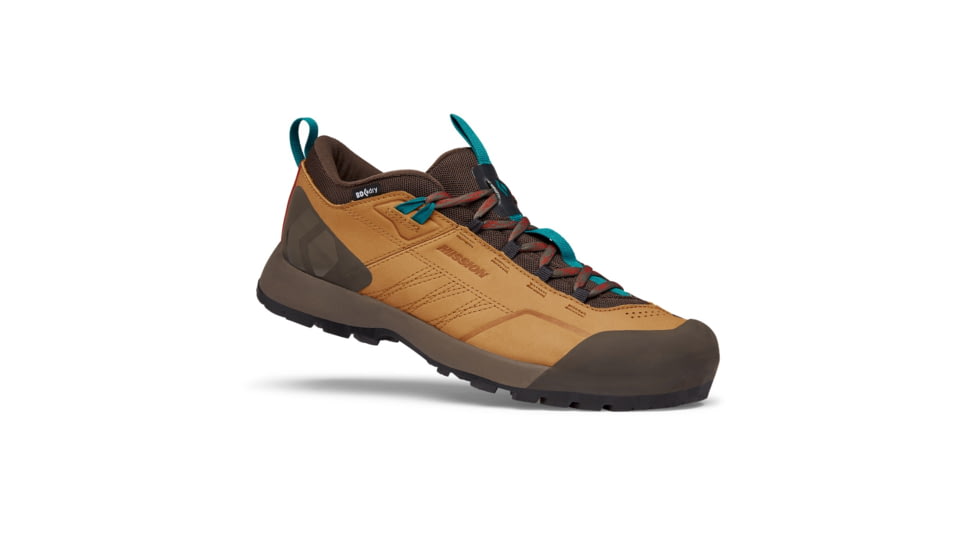 Black Diamond Mission Leather LW WP Approach Shoes - Mens, Amber/Cafe Brown, 12.5, BD58003294271251