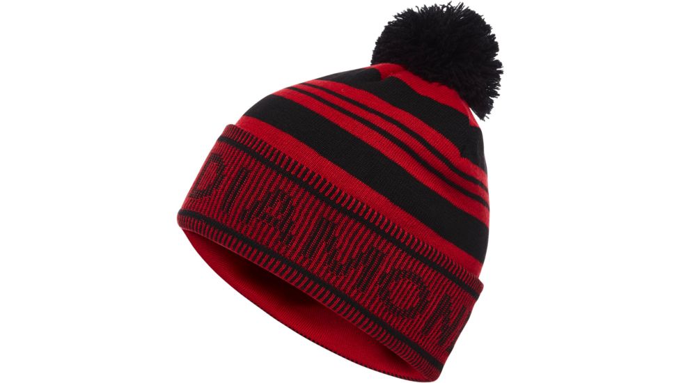 Black Diamond Pom Beanie - Unisex, Black-Hyper Red, All Sizes, AP7210029058ALL1