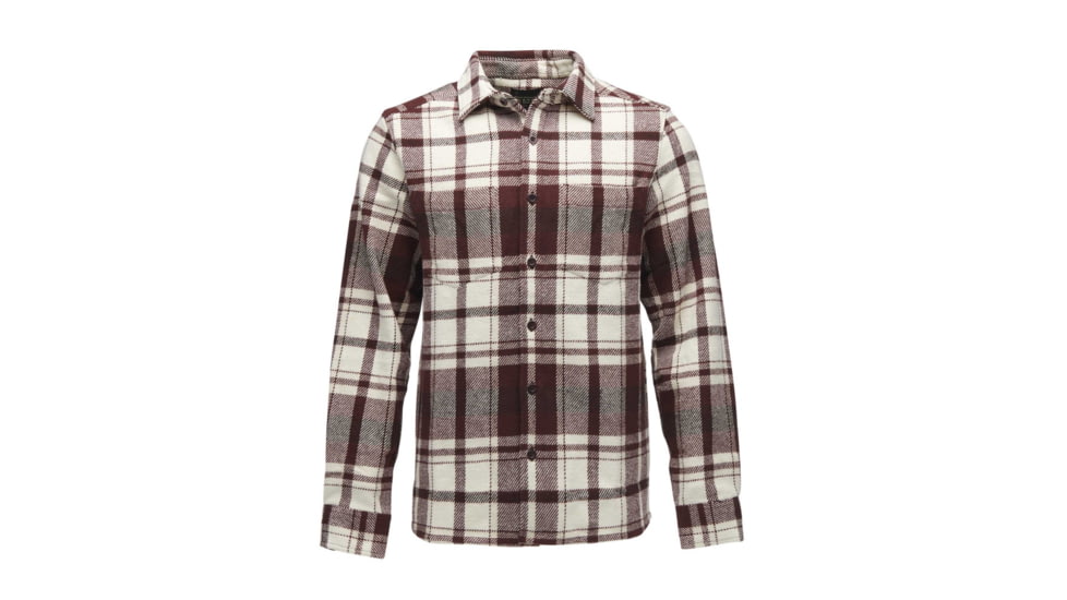 Black Diamond Project Heavy Flannel - Men's, Burgundy/Off White Plaid, Extra Large, AP7440649517XLG1