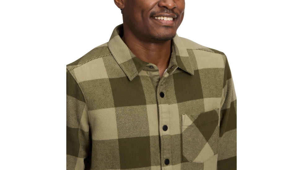Black Diamond Project Heavy Flannel - Mens, Dark Moss/Pine Smoke, Medium, AP7440659722MED1