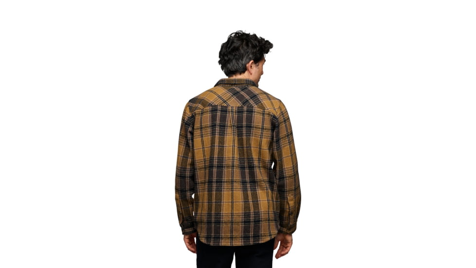 Black Diamond Project Heavy Flannel - Men's, Flax/Black Plaid, Medium, AP7440649630MED1