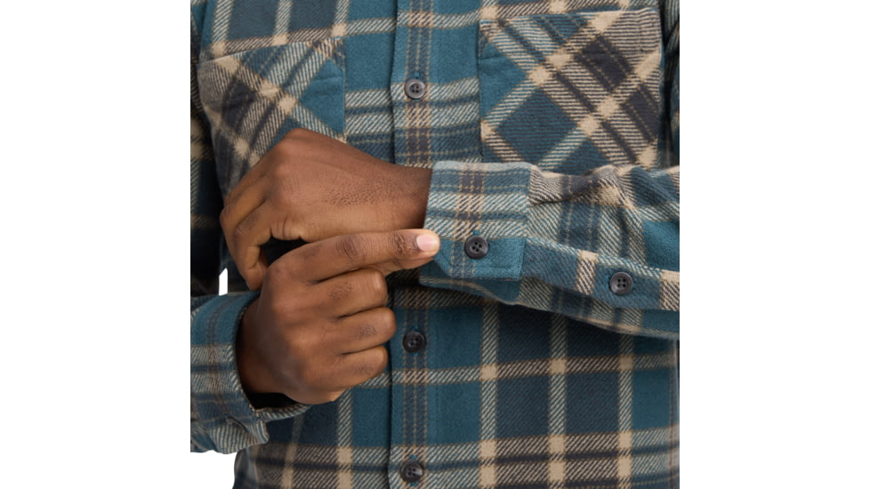 Black Diamond Project Heavy Flannel - Mens, Midnight Blue/Charcoal Plaid, Medium, AP7440649720MED1