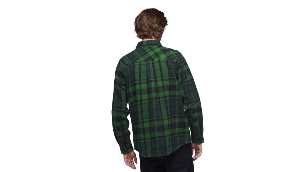 Black Diamond Project Heavy Flannel - Mens, Palm Green/Anthracite Plaid, Medium, AP7440649548MED1