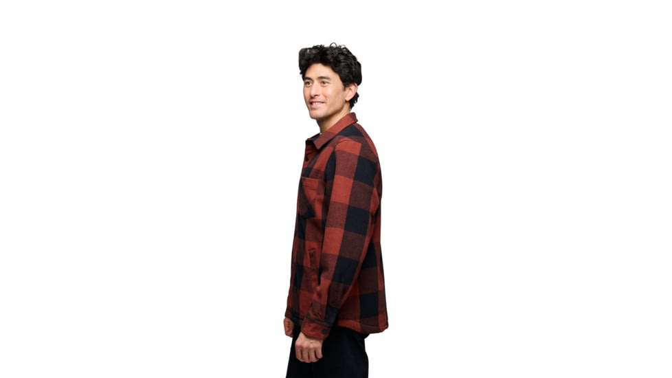 Black Diamond Project Lined Flannel - Mens, Iron Red/Black, Medium, AP7440659633MED1