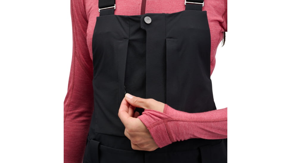 Black Diamond Recon Stretch Bibs - Womens, Black, Large, AP7410350002LRG1
