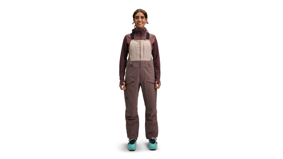 Black Diamond Recon Stretch Bibs - Womens, Pale Mauve/Dark Mauve, Small, AP7410359711SML1
