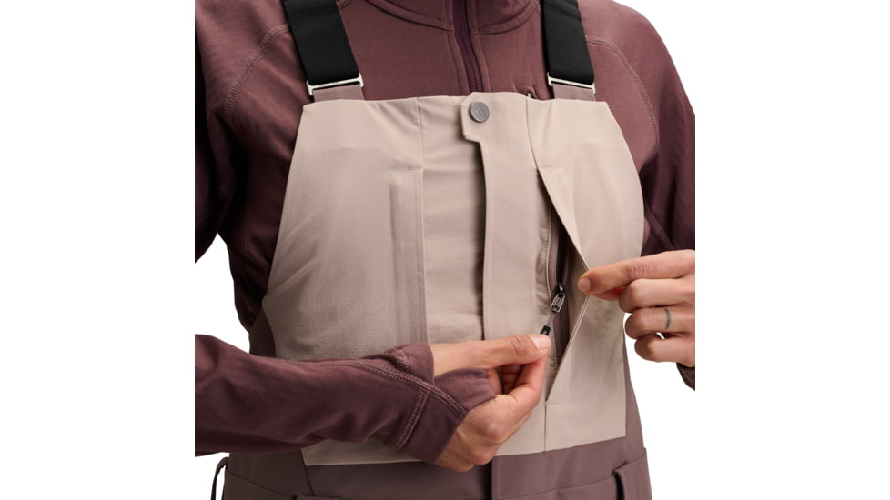 Black Diamond Recon Stretch Bibs - Womens, Pale Mauve/Dark Mauve, Small, AP7410359711SML1