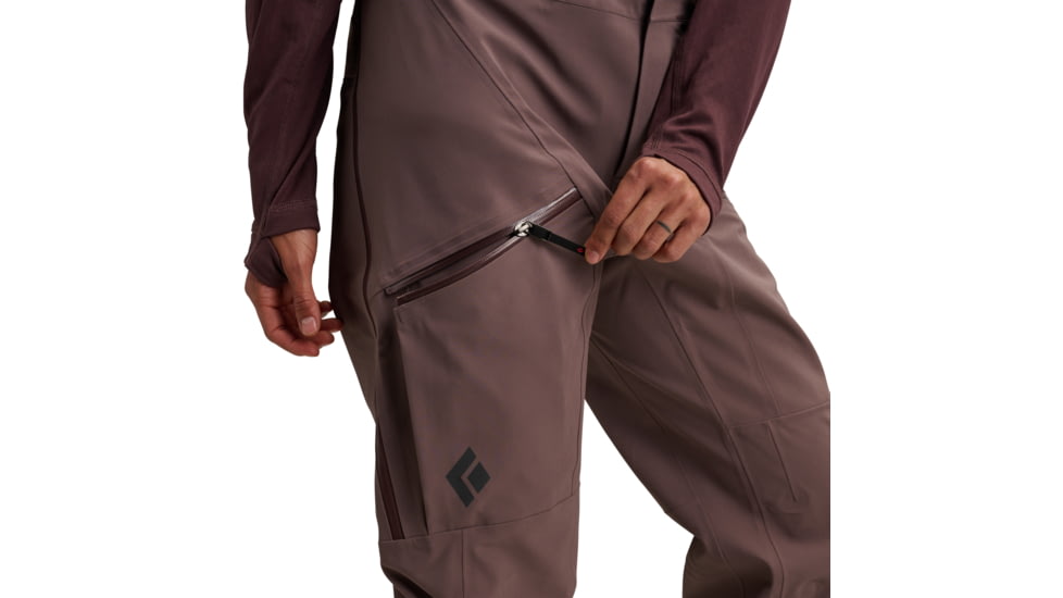 Black Diamond Recon Stretch Bibs - Womens, Pale Mauve/Dark Mauve, Small, AP7410359711SML1