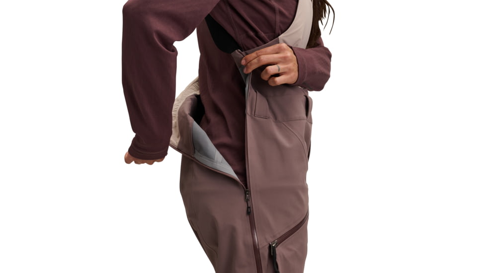 Black Diamond Recon Stretch Bibs - Womens, Pale Mauve/Dark Mauve, Small, AP7410359711SML1