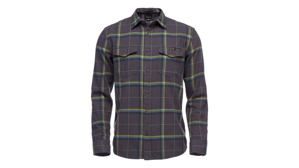 Black Diamond Shed, Heavy Brush Long Sleeve Flannel Shirt - Mens, Astral Blue Plaid, Medium, SS7530609055MED1-DEMO