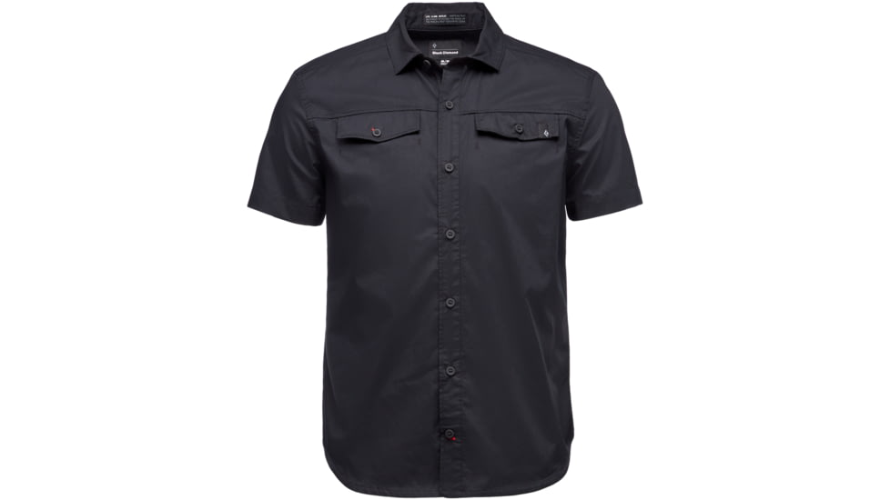 Black Diamond Short Sleeve Benchmark Shirt - Men's, Small, Black, AP7530030002SML1