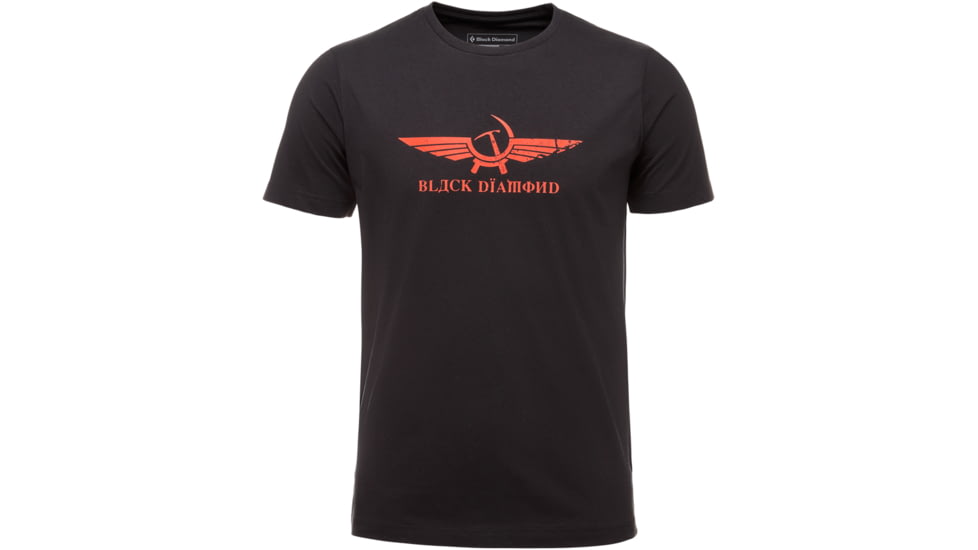 Black Diamond Perestroika SS T-Shirt - Men's, Small, Black, APV5Z9015SML1