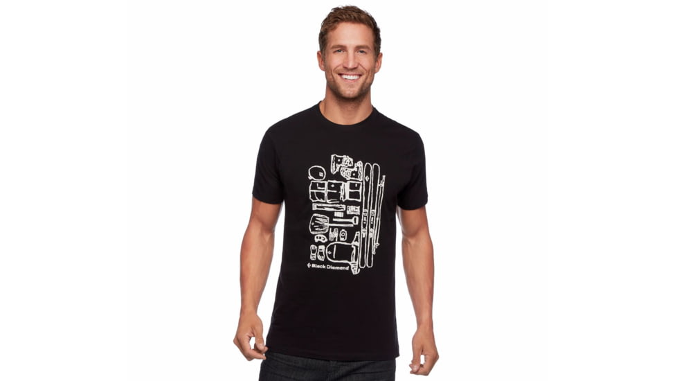 Black Diamond Ski Gear Tee - Mens, Black, Small, AP7300740002SML1
