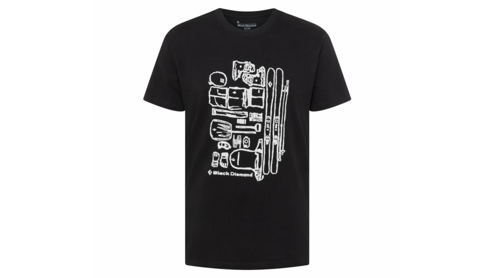 Black Diamond Ski Gear Tee - Mens, Black, Small, AP7300740002SML1