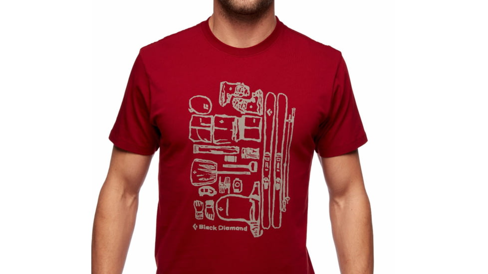 Black Diamond Ski Gear Tee - Mens, Dark Crimson, Extra Small, AP7300746003XSM1
