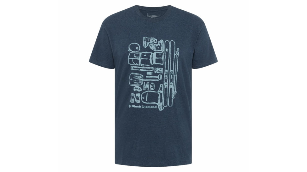 Black Diamond Ski Gear Tee - Mens, Eclipse Heather, Small, AP7300745009SML1