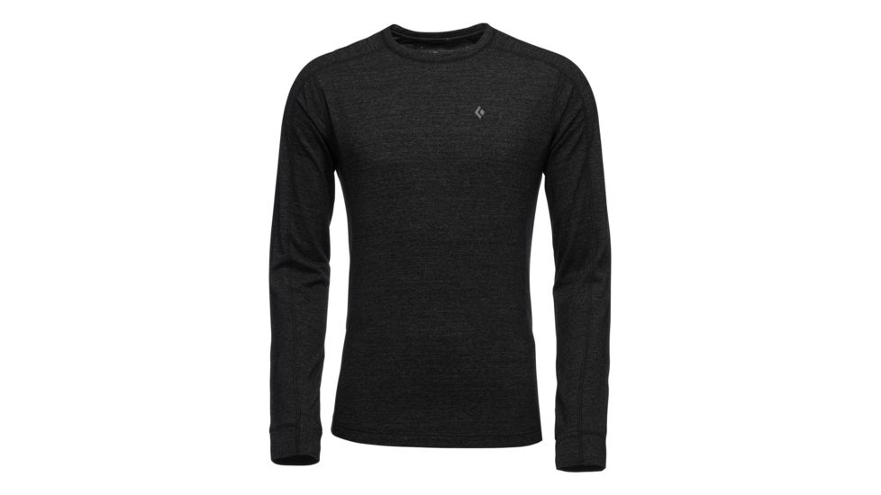 Black Diamond Solution Merino 150 Base Crew - Mens, Black, Medium, AP7600200002MED1