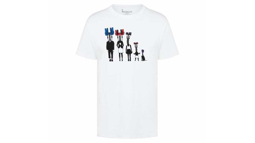 Black Diamond SS Cam Family Tee - Mens, White, Large, AP7300561006LRG1