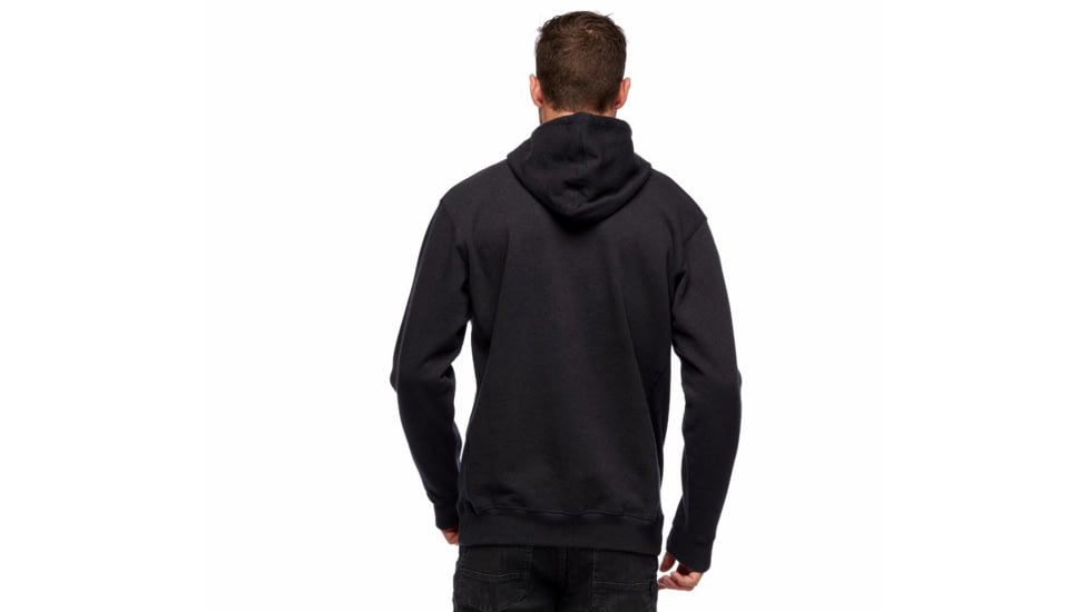 Black Diamond Stacked Logo Hoody - Mens, Black Heather, Large, AP7301100062LRG1