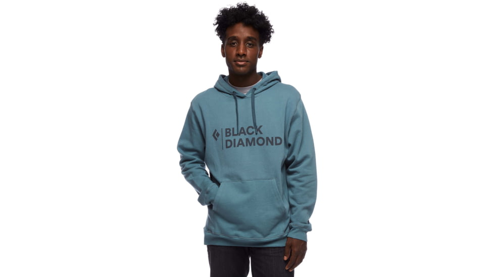 Black Diamond Stacked Logo Hoody - Mens, Storm Blue, Large, AP7301104030LRG1