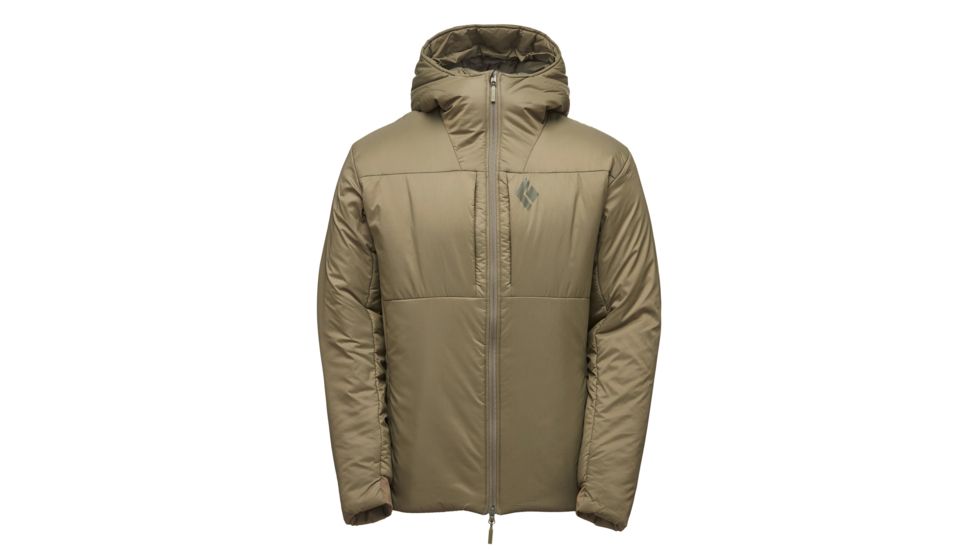 Black Diamond Stance Belay Mens Heavyweight Insulated Parka, Burnt Olive, Small, APD3T2330SML1