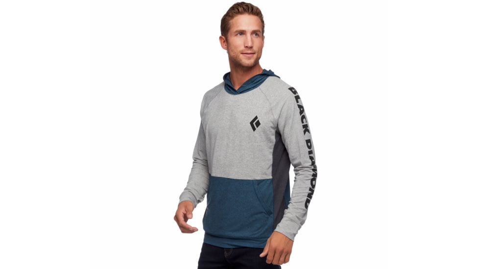 Black Diamond Stone Hoody - Mens, Nickel/Azurite, Extra Large, AP7440309245XLG1