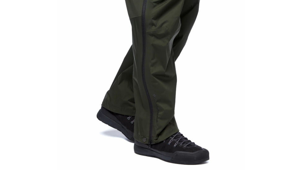 Black Diamond Stormline Str Fl Zp Rn Pants - Mens, Cypress, Large, APZ9LC3021LRG1