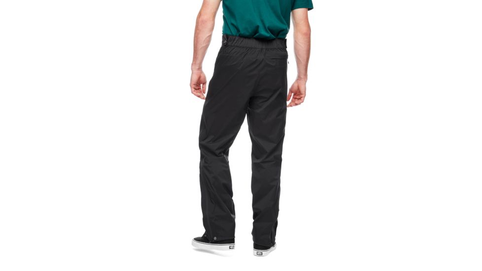 Black Diamond StormLine Stretch Full Zip Rain Pants - Mens, Black, Extra Small, APZ9LC015XSM1