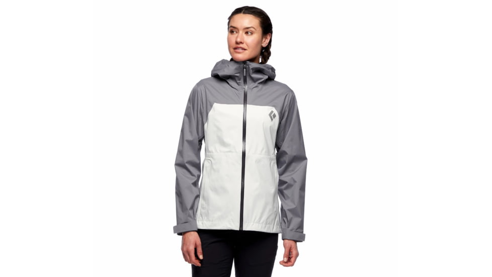 Black Diamond Stormline Stretch Rain Shell - Womens, Aluminum/Ash, Small, APM6979197SML1