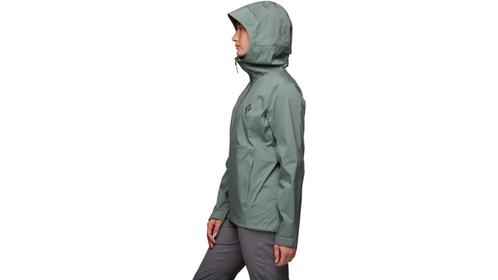 Black Diamond StormLine Stretch Rain Shell - Womens, Laurel Green, Large, APM6973053LRG1
