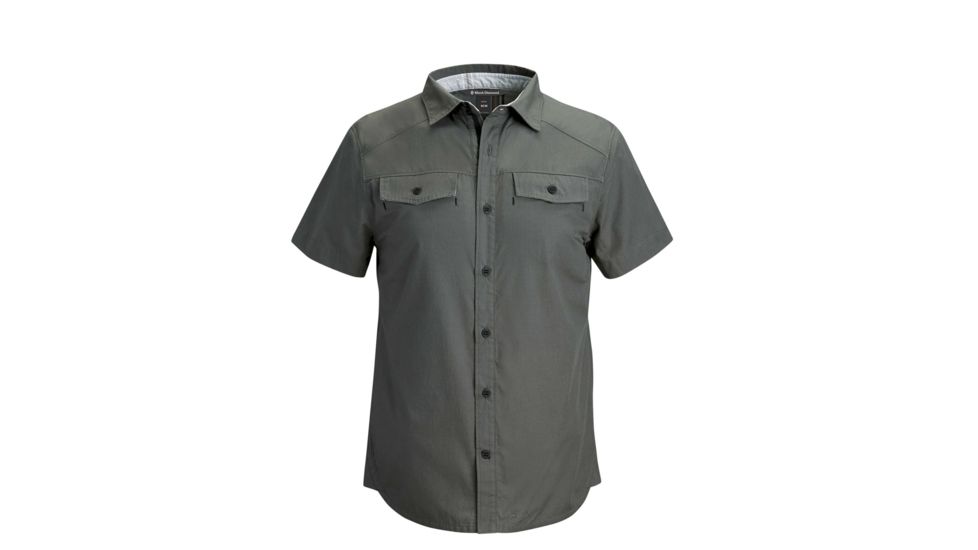 Black Diamond Technician Short Sleeve Shirt - Men's-Granite-Small