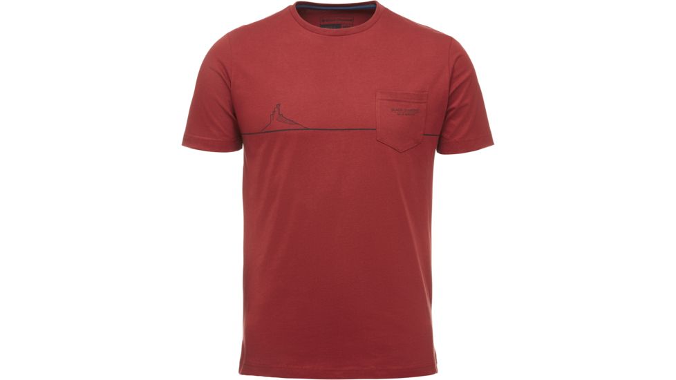 Black Diamond Tower Short Sleeve T-Shirt - Mens, Red Oxide, Medium, APS9K6607MED1