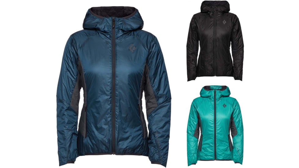 Black Diamond Vision Hybrid Hoody - Women's, Azurite, Black, Dark Patina