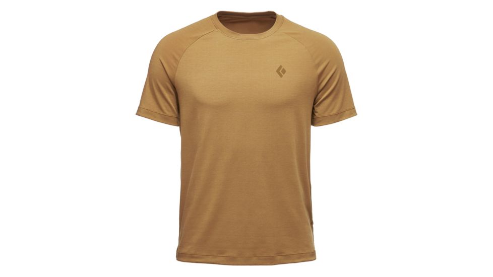 Black Diamond Watchtower Mens Short Sleeve Tee Shirt, Curry, Medium, APF4E9722MED1