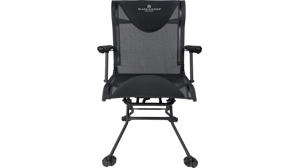 BLACK SIERRA EQUIPMENT Deluxe Swivel Chail, Black, HCH-001-BK