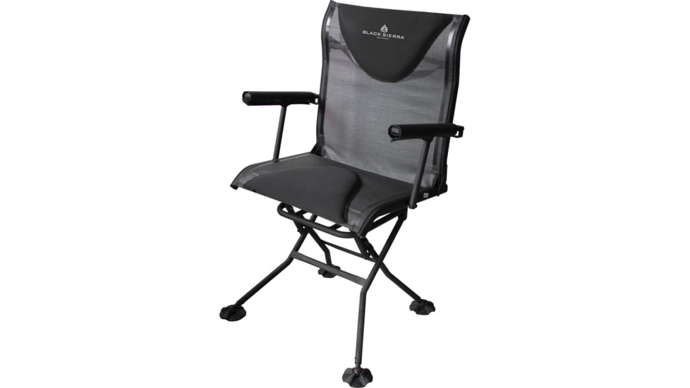 BLACK SIERRA EQUIPMENT Deluxe Swivel Chail, Black, HCH-001-BK