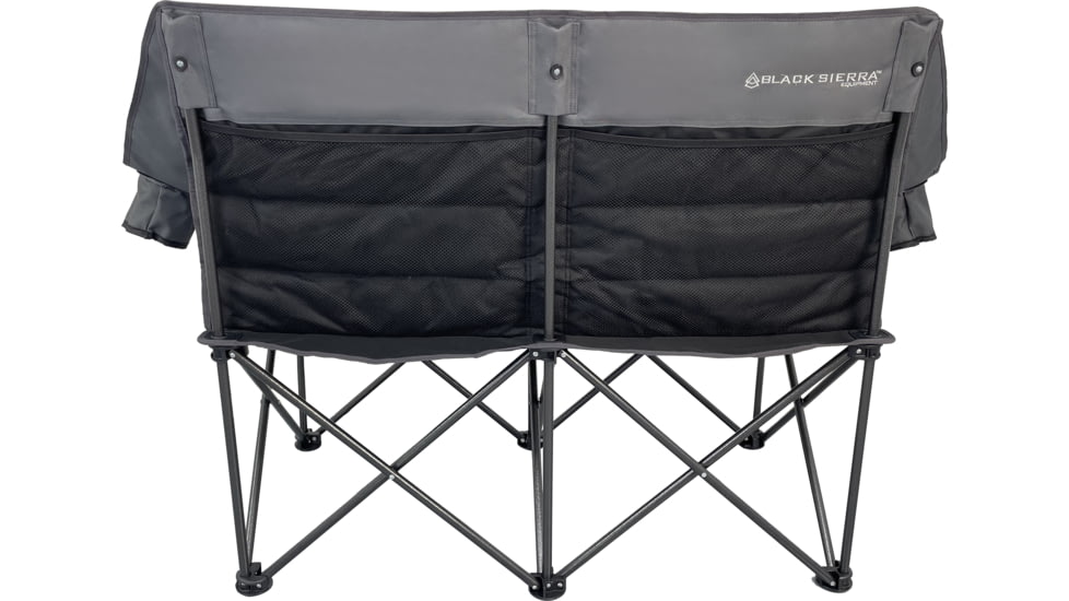BLACK SIERRA EQUIPMENT Doublewide Padded Sofa, Black, M, DWCH2-004-BLK-BSE