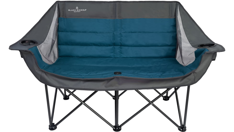 BLACK SIERRA EQUIPMENT Doublewide Padded Sofa, Moroccan Blue, DWCH-004-MOR-BSE