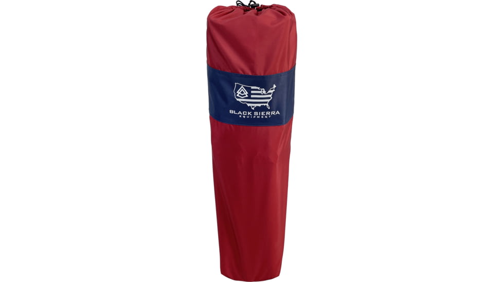 BLACK SIERRA EQUIPMENT Doublewide Padded Sofa, Red Stars/Stripes, DWCH-004S-RED-BSE