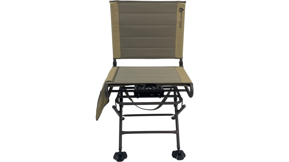 BLACK SIERRA EQUIPMENT Heated Engage Swivel Chair,Brown, HCH-034H-BRN-BSE