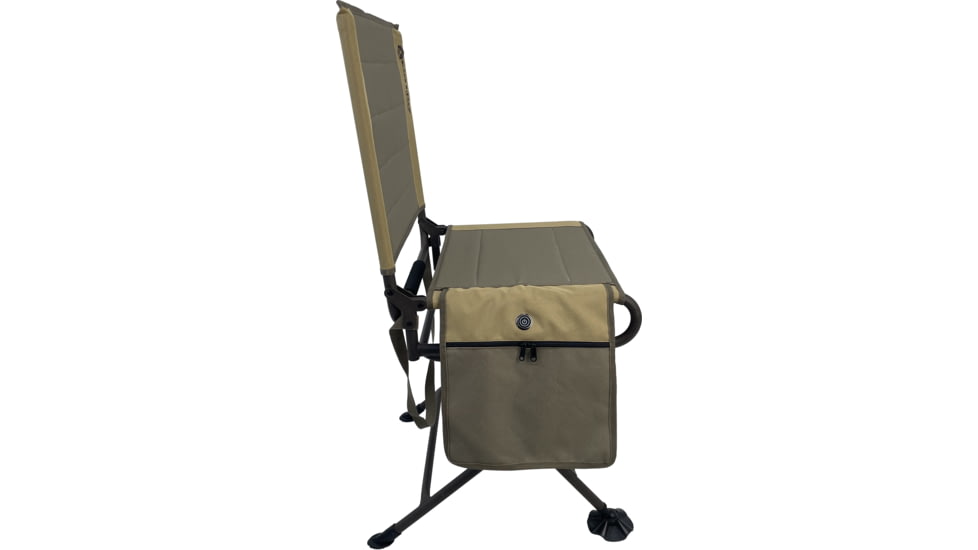 BLACK SIERRA EQUIPMENT Heated Engage Swivel Chair,Brown, HCH-034H-BRN-BSE