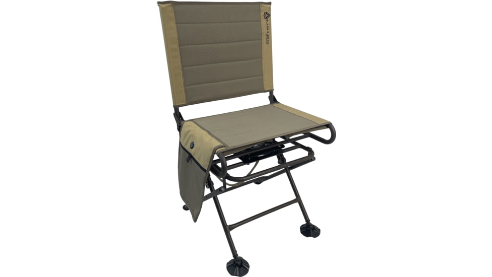 BLACK SIERRA EQUIPMENT Heated Engage Swivel Chair,Brown, HCH-034H-BRN-BSE