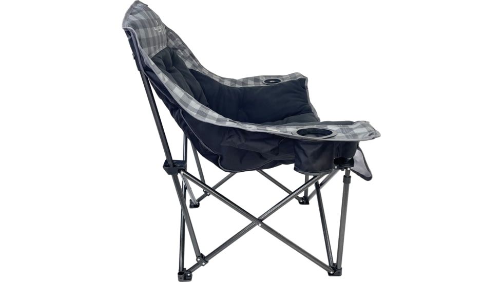 BLACK SIERRA EQUIPMENT Heated Fleece Comfort Cloud , Gray Check, QACH-017CFH-GRY-BSE
