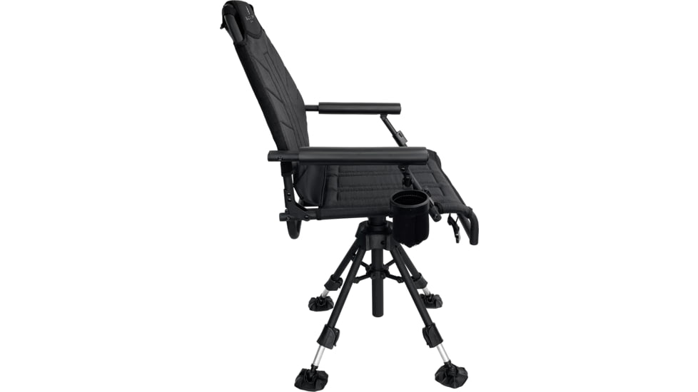 BLACK SIERRA EQUIPMENT HI-LINE Swivel Chair,Black, HCH-032-BLK-BSE