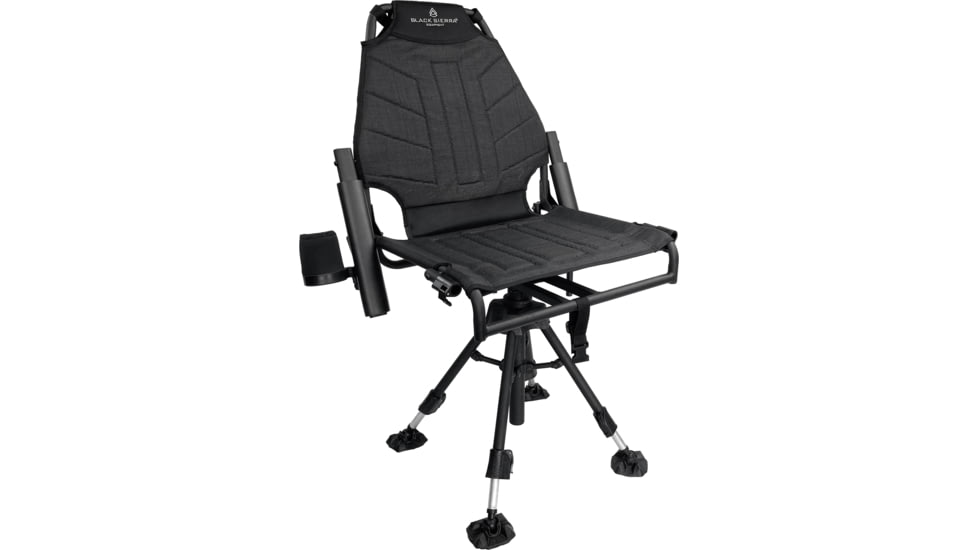 BLACK SIERRA EQUIPMENT HI-LINE Swivel Chair,Black, HCH-032-BLK-BSE