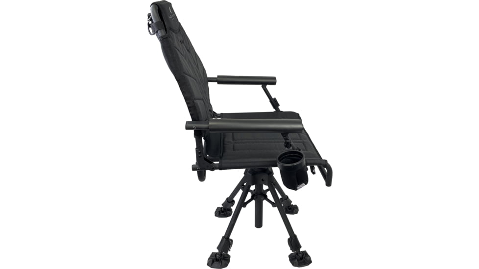 BLACK SIERRA EQUIPMENT HI-LINE Swivel Chair,Black, HCH-032-BLK-BSE