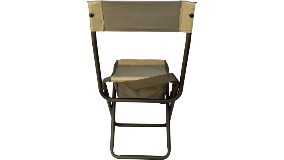 BLACK SIERRA EQUIPMENT High Back Shooter Stool,Tan, HCH2-025-TAN-BSE